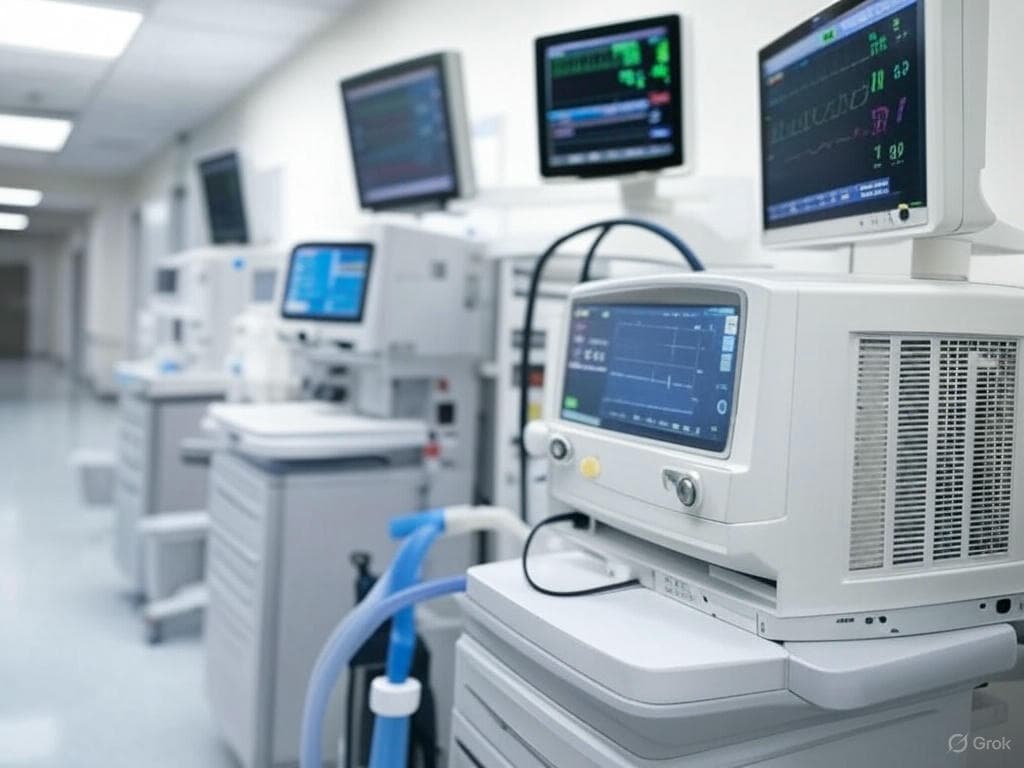 Yellow excavator on a construction site